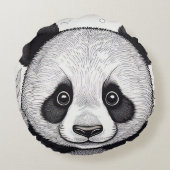 Almofada Panda Rundes Kissen (Rückseite)