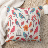Almofada Pássaros e Flores DESING Kissen (Decke)