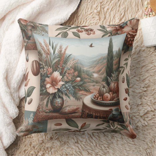 almofada quadrada estampada com flores adelfa kissen (Decke)