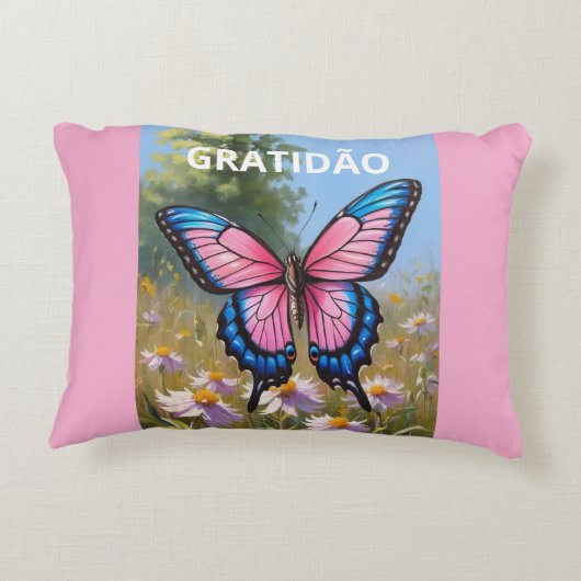 Almofadas Decorativas Borboleta Dekokissen (Rückseite)