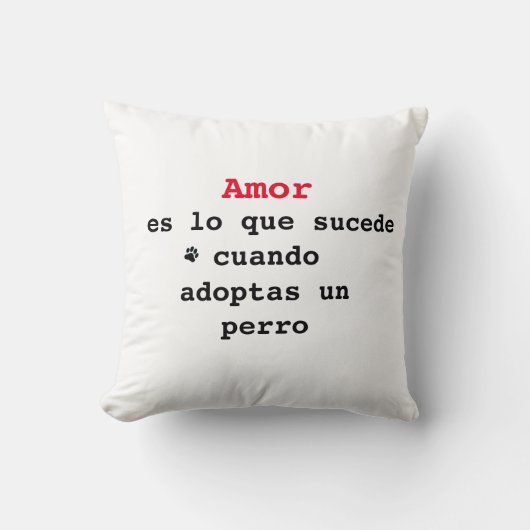 Almohada adoptar un perro kissen (Vorderseite)