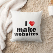 Almohada I love make websites Kissen (Decke)