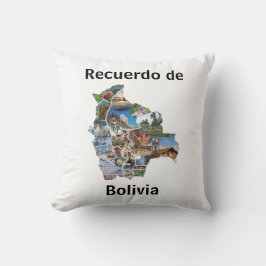 Almohada recuerdo de Bolivia Kissen