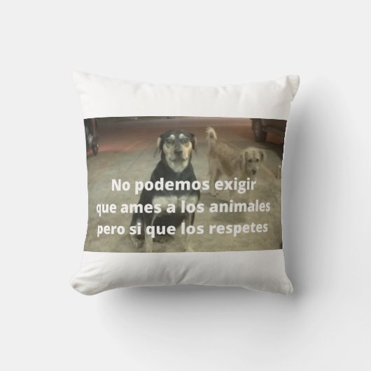 Almohada respeto a los animales kissen (Vorderseite)