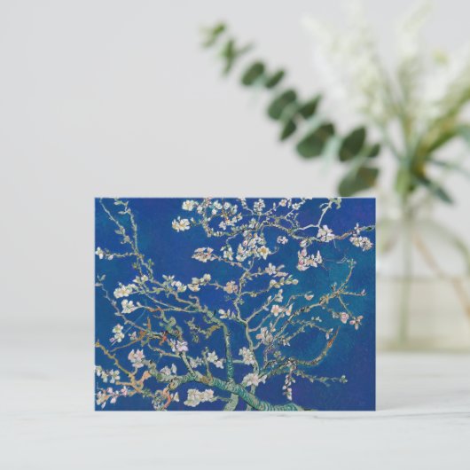 Almond Bloom (Indigo) | Van Gogh | Postkarte (Stehend Vorderseite)