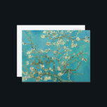 Almond Blossom, 1890 von Vincent van Gogh Einladungspostkarte<br><div class="desc">Almond Blossom,  1890 von Vincent van Gogh. Blühende Bäume waren für van Gogh besonders. Sie repräsentierten Erwachen und Hoffnung. Er genoss sie ästhetisch und fand Freude beim Malen blühender Bäume.</div>