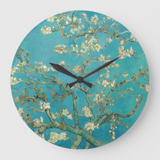 Almond Blossom, 1890 von Vincent van Gogh Große Wanduhr (Vorderseite)