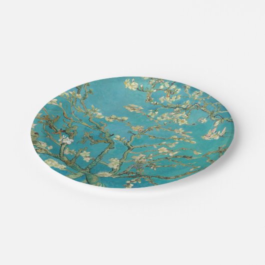 Almond Blossom, 1890 von Vincent van Gogh Pappteller (Schrägansicht)