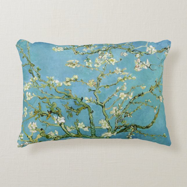Almond Blossom Branches (F671) Van Gogh Fine Art Dekokissen (Vorderseite)