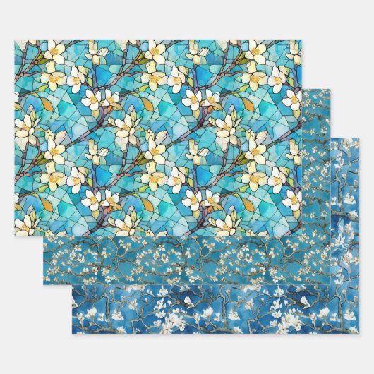 Almond Blossom inspiriert von Van Gogh Wrapping Pa Geschenkpapier Set (Set)