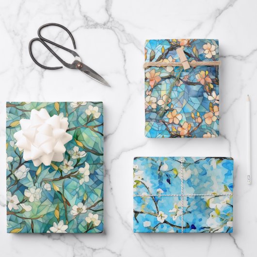 Almond Blossom inspiriert von Van Gogh Wrapping Pa Geschenkpapier Set (Vorderseite)