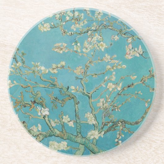 Almond Blossom, Oil Painting, Vincent Van Gogh Getränkeuntersetzer (Vorne)