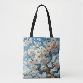 Almond Blossom Tote Bag Ölgemälde Tasche