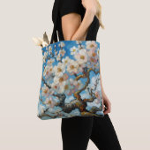 Almond Blossom Tote Bag Ölgemälde Tasche (Von Nahem)