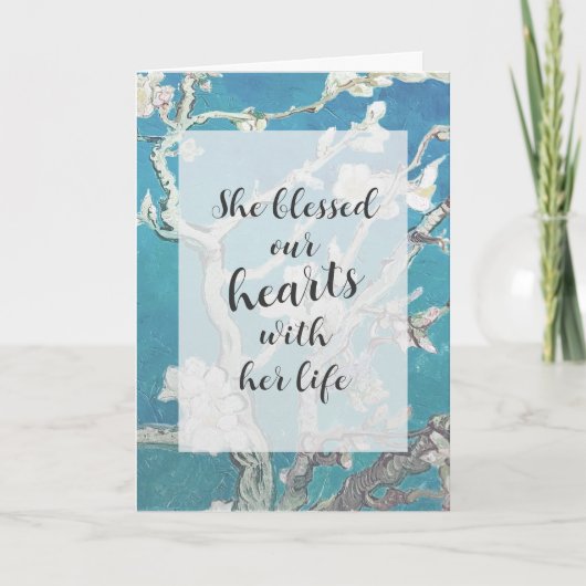 Almond Blossom Van Gogh Art Beileid Karte (Vorderseite)