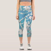 Almond Blossom Van Gogh Art Capri Leggings (Vorderseite)