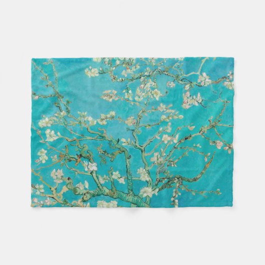 Almond Blossom Van Gogh Fleecedecke (Vorderseite (Horizontal))