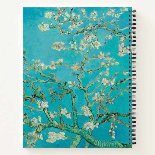 Almond Blossom Van Gogh Notizblock (Rückseite)