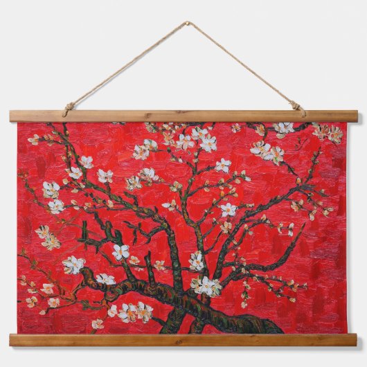 Almond Blossom, Van Gogh Wandteppich Mit Holzrahmen (Vorne)