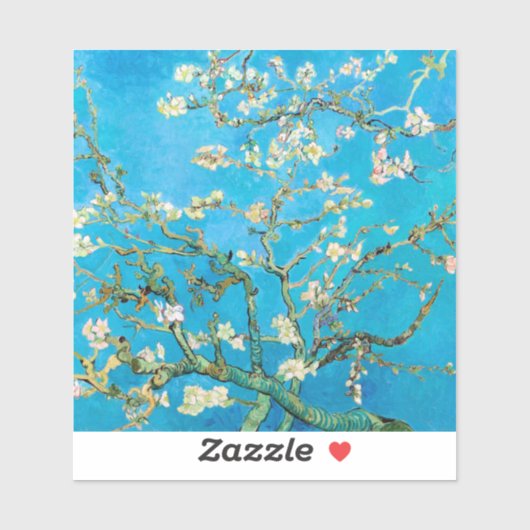 Almond Blossom Vincent van Gogh Aufkleber (Blatt)