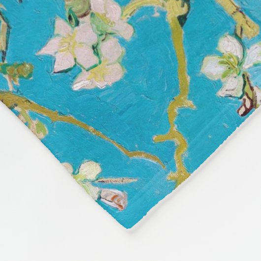Almond Blossom, Vincent van Gogh Fleecedecke (Ecke)
