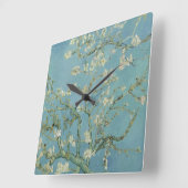 Almond Blossom: Vincent Van Gogh Quadratische Wanduhr (Winkel)