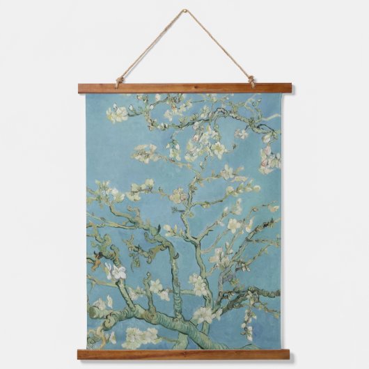 Almond Blossom: Vincent Van Gogh Wandteppich Mit Holzrahmen (Vorderseite)