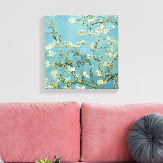 Almond Blossom von Van Gogh Fine Art Canvas Print Leinwanddruck (Insitu (Wohnzimmer))