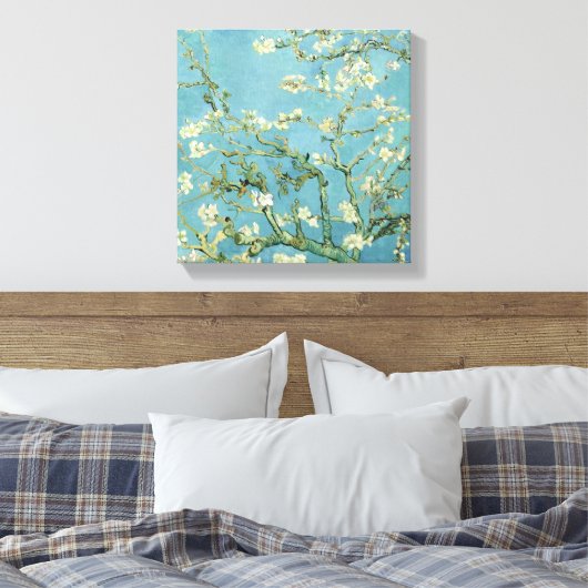 Almond Blossom von Van Gogh Fine Art Canvas Print Leinwanddruck (Insitu (Schlafzimmer))