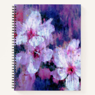 Almond Blossom Watercolor Notizblock