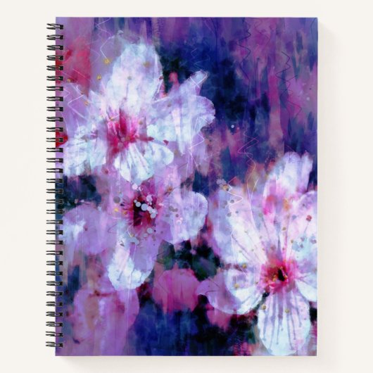 Almond Blossom Watercolor Notizblock (Vorderseite)