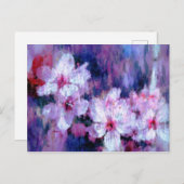 Almond Blossom Watercolor Postkarte (Vorne/Hinten)