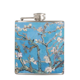 Almond Blossoms Blauer Vincent van Gogh Malerei Flachmann