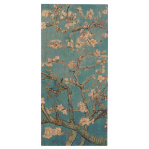 Almond Blossoms Blauer Vincent van Gogh Malerei Holz USB Stick