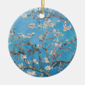 Almond Blossoms Blauer Vincent van Gogh Malerei Keramik Ornament (Vorne)
