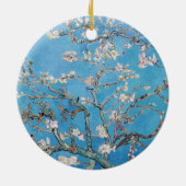 Almond Blossoms Blauer Vincent van Gogh Malerei Keramik Ornament (Hinten)