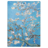 Almond Blossoms Blauer Vincent van Gogh Malerei Klemmbrett (Rückseite)