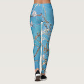 Almond Blossoms Blauer Vincent van Gogh Malerei Leggings (Rückseite)