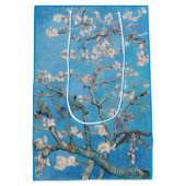 Almond Blossoms Blauer Vincent van Gogh Malerei Mittlere Geschenktüte (Rückseite)
