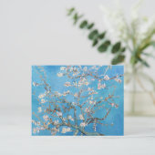 Almond Blossoms Blauer Vincent van Gogh Malerei Postkarte (Stehend Vorderseite)