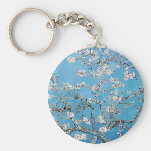 Almond Blossoms Blauer Vincent van Gogh Malerei Schlüsselanhänger (Vorne)