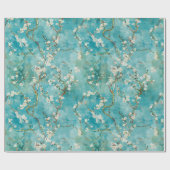 Almond Blossoms Blue Vincent Van Gogh Geschenkpapier (Flach)