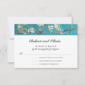Almond Blossoms Blumenhochzeit RSVP Karte (Vorderseite)