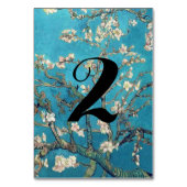 Almond Blossoms Blumenhochzeit Tischnummer (Rückseite)