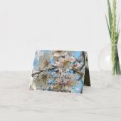 Almond Blossoms Notecard Karte (Rückseite)