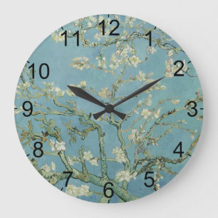 Almond Blossoms Painting by Van Gogh Große Wanduhr