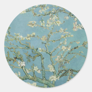 Almond Blossoms Painting by Van Gogh Runder Aufkleber