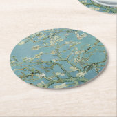 Almond Blossoms Painting by Van Gogh Runder Pappuntersetzer (Angewinkelt)