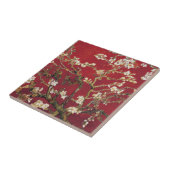 Almond Blossoms Roter Vincent van Gogh Malerei Fliese (Seite)