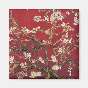 Almond Blossoms Roter Vincent van Gogh Malerei Magnet